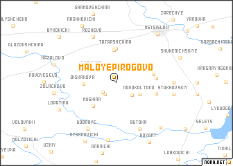 map of Maloye Pirogovo