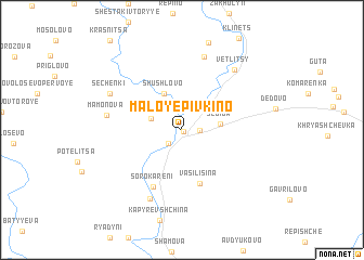 map of Maloye Pivkino