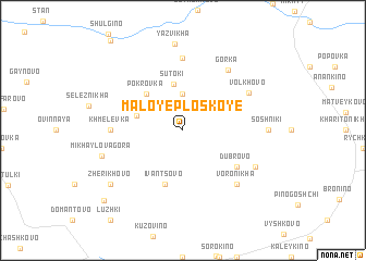 map of Maloye Ploskoye