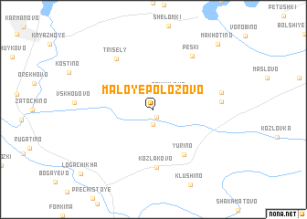 map of Maloye Polozovo