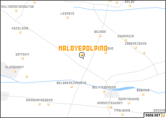 map of Maloye Polpino