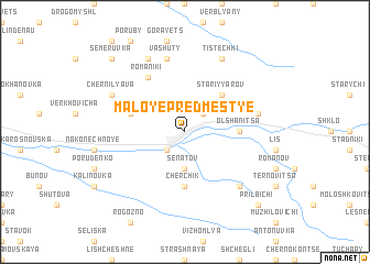 map of Maloye Predmestʼye