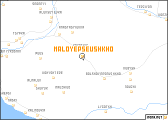 map of Maloye Pseushkho