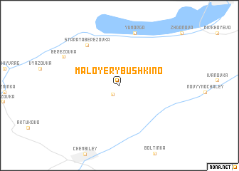 map of Maloye Rybushkino
