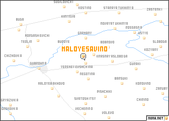 map of Maloye Savino