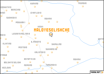 map of Maloye Selishche