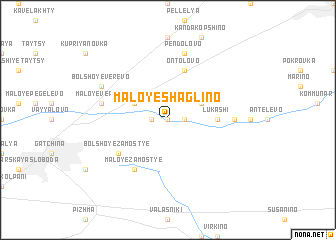 map of Maloye Shaglino