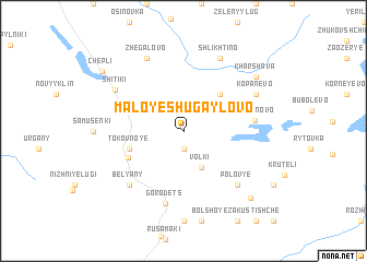 map of Maloye Shugaylovo