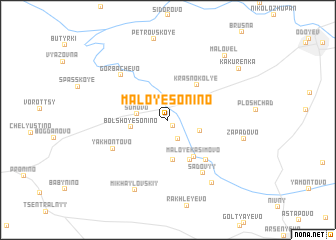 map of Maloye Sonino