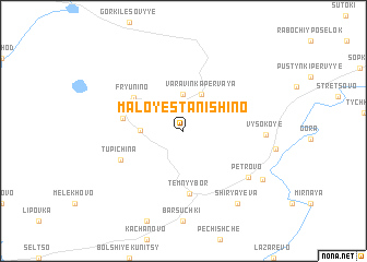 map of Maloye Stanishino