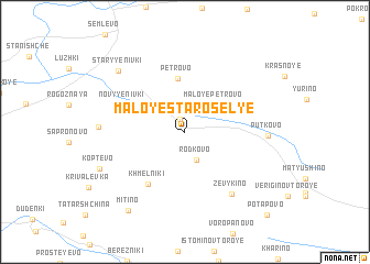 map of Maloye Starosel\