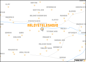 map of Maloye Teleshovo