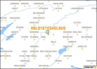 map of Maloye Teshelovo