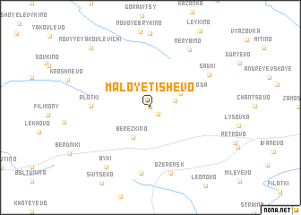 map of Maloye Tishëvo