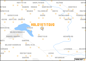 map of Maloye Titovo