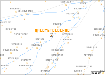 map of Maloye Tolochno