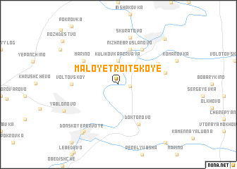 map of Maloye Troitskoye