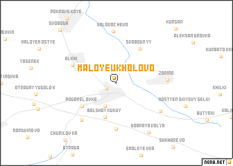 map of Maloye Ukholovo