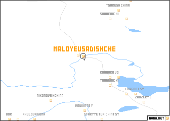 map of Maloye Usadishche
