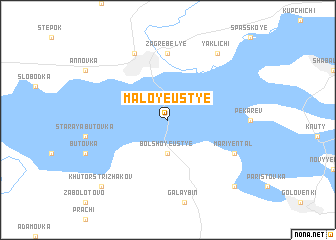 map of Maloye Ustʼye