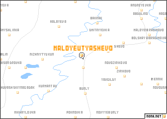 map of Maloye Utyashevo