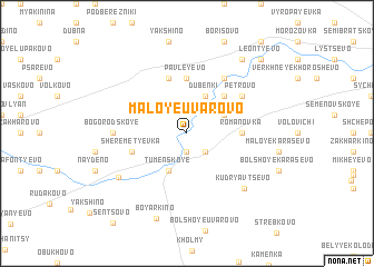 map of Maloye Uvarovo