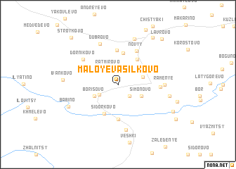 map of Maloye Vasil\