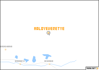 map of Maloye Veret\