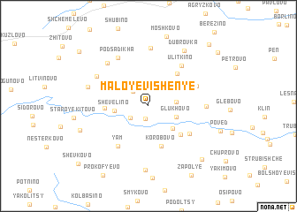 map of Maloye Vishen\