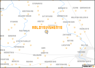 map of Maloye Vishen\