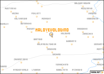map of Maloye Volodino