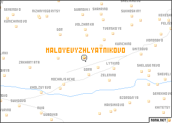 map of Maloye Vyzhlyatnikovo