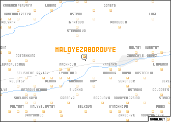 map of Maloye Zaborov\