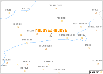 map of Maloye Zabor\