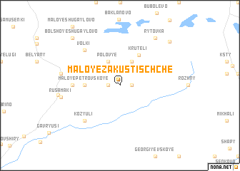 map of Maloye Zakustischche