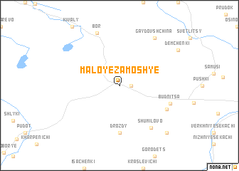 map of Maloye Zamosh\