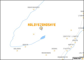 map of Maloye Zamosh\
