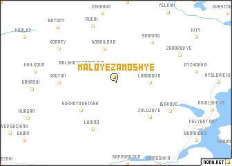 map of Maloye Zamosh\