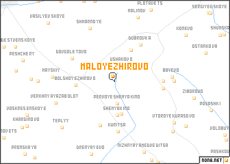 map of Maloye Zhirovo