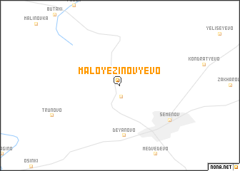 map of Maloye Zinov\