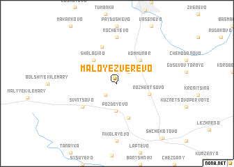 map of Maloye Zverevo