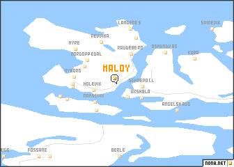 map of Måløy