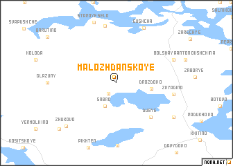 map of Malo-Zhdanskoye