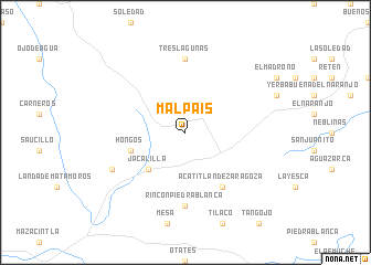 map of Mal País