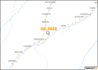 map of Mal Paso