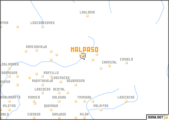 map of Mal Paso