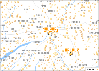 map of Mālpur
