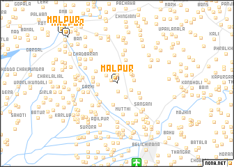 map of Mālpur