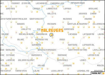 map of Malrevers