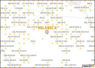 map of Malsbach